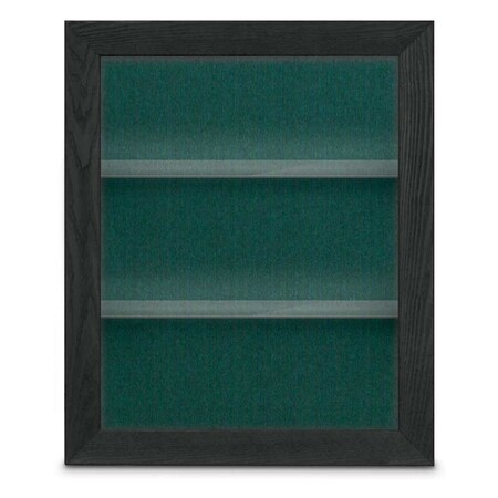 United Visual Products Outdoor Enclosed Combo Board, 42"x32", Gold Frame/White Porc & Burgundy UVCB4232ODG-WHTPORC-DBURGU